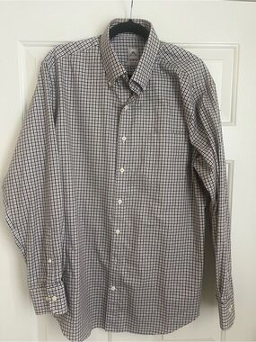 Peter Millar Checkered Nanoluxe Easycare Button Down